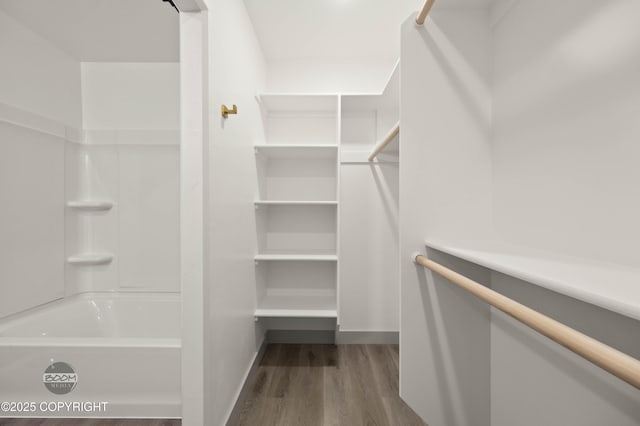 7177 N Paw St, Wasilla, AK 99654 - walk in closet featuring wood finished floors