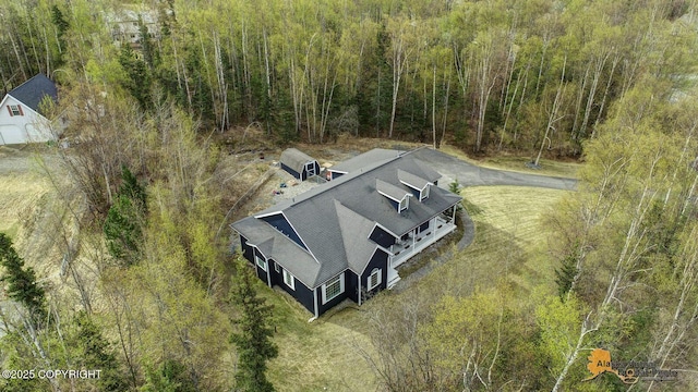 3541 E Wanamingo Dr, Wasilla, AK 99654 - drone / aerial view with a forest view