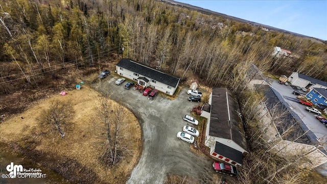 2601 E Quiet Cir, Wasilla, AK 99654 - birds eye view of property with a view of trees