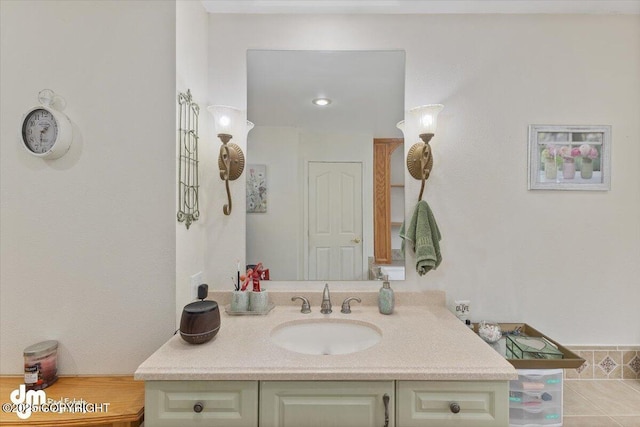 bathroom with vanity