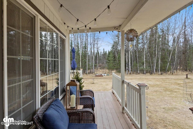 view of deck