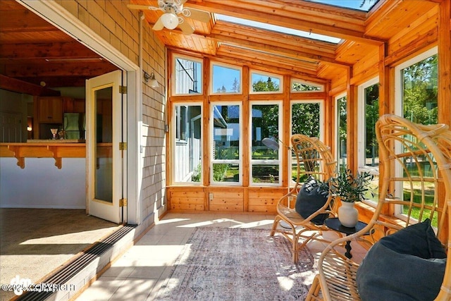 25925 Williamson Ln, Kasilof, AK 99610 - sunroom / solarium with a skylight and lofted ceiling