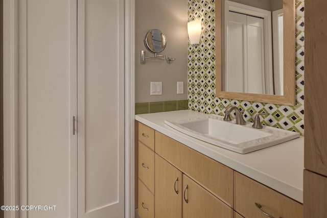 bathroom featuring vanity