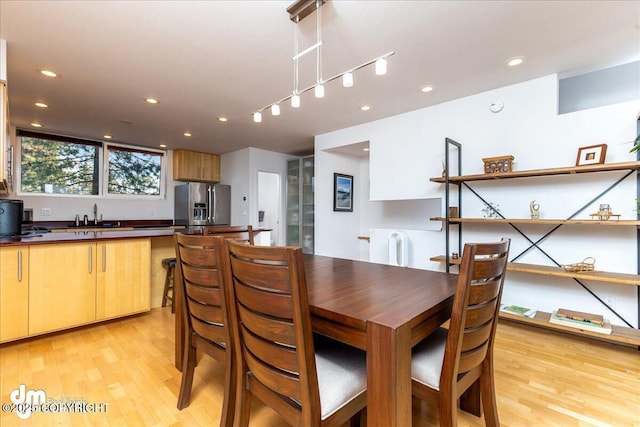 5201 E Northern Lights Blvd # 3N, Anchorage, AK 99508 - dining room featuring recessed lighting and light wood-type flooring