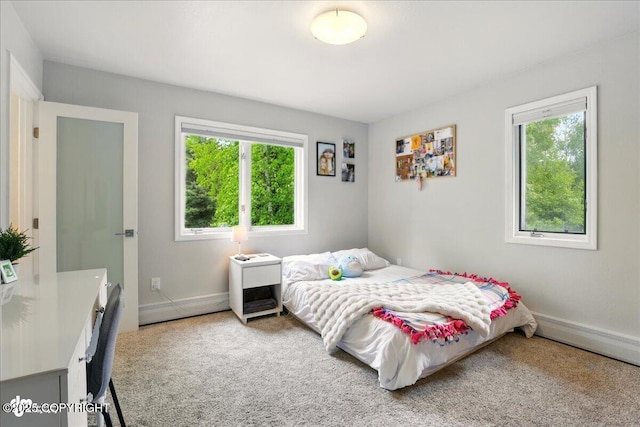 4200 Endeavor Cir, Anchorage, AK 99515 - bedroom with multiple windows, carpet floors, and baseboards