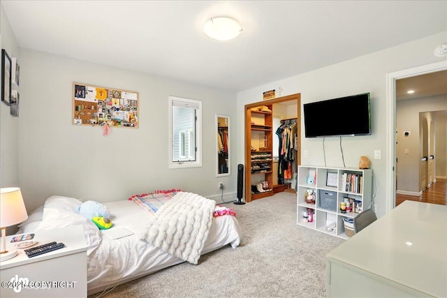 4200 Endeavor Cir, Anchorage, AK 99515 - bedroom featuring a spacious closet, carpet, a closet, and baseboards