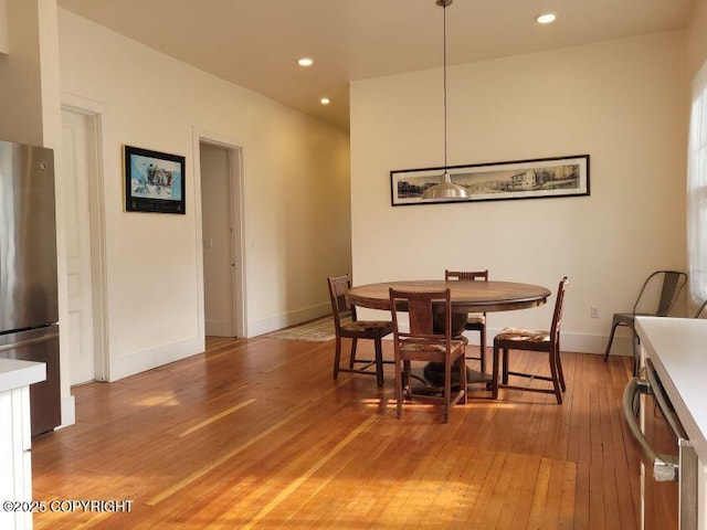 1 Fort Seward Dr, Haines, AK 99827 - dining room with recessed lighting, light wood-style flooring, and baseboards