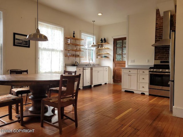 1 Fort Seward Dr, Haines, AK 99827 - dining space featuring dark wood-type flooring and recessed lighting