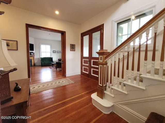 1 Fort Seward Dr, Haines, AK 99827 - foyer entrance featuring baseboards, recessed lighting, and wood finished floors
