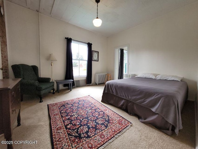 1 Fort Seward Dr, Haines, AK 99827 - carpeted bedroom featuring radiator heating unit