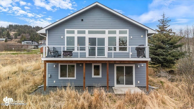 885 Soundview Ave, Homer, AK 99603 - back of property featuring a balcony