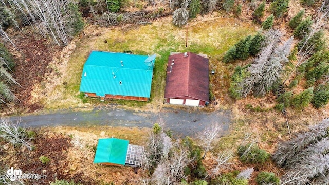 aerial view of property and surrounding area