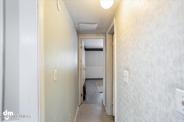 3669 Pullen Cir, Eagle River, AK 99577 - hallway with concrete floors