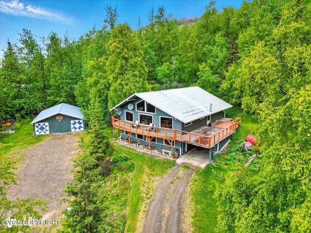 3669 Pullen Cir, Eagle River, AK 99577 - view from above of property featuring a forest