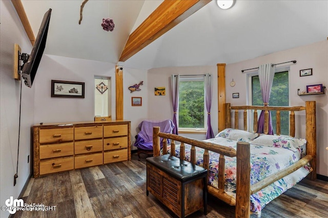 10912 Wolf Trail Cir, Seward, AK 99664 - bedroom featuring dark wood finished floors