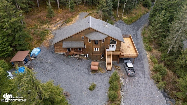 10912 Wolf Trail Cir, Seward, AK 99664 - view from above of property