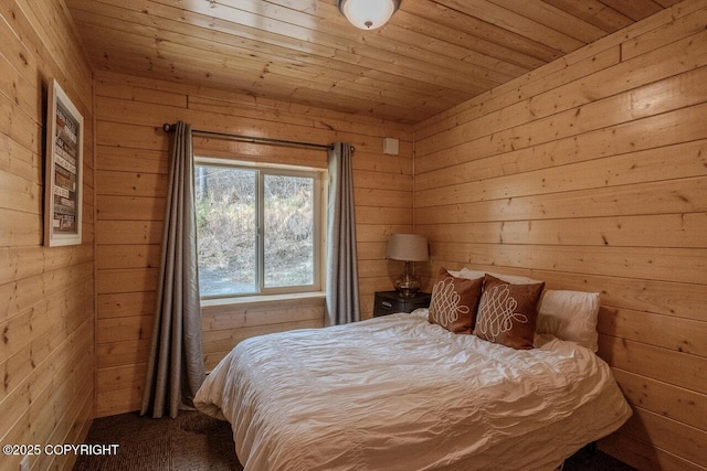575 Pace St, Soldotna, AK 99669 - bedroom with wooden ceiling and wooden walls