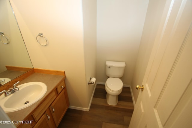 11725 Birch Knoll Loop, Anchorage, AK 99515 - half bath featuring wood finished floors and vanity