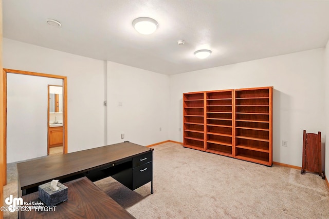 29425 Fools Gold St, Soldotna, AK 99669 - unfurnished office featuring carpet flooring and baseboards