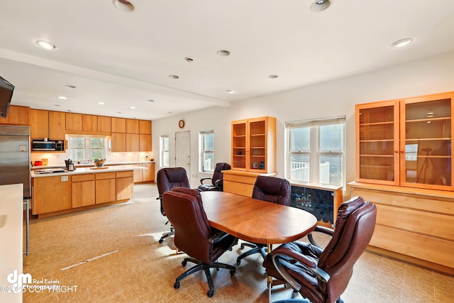 29425 Fools Gold St, Soldotna, AK 99669 - dining room featuring healthy amount of natural light and recessed lighting