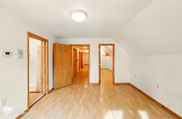 29425 Fools Gold St, Soldotna, AK 99669 - bonus room featuring light wood finished floors, baseboards, and lofted ceiling
