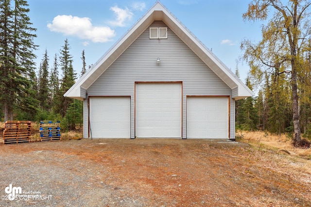 29425 Fools Gold St, Soldotna, AK 99669 - view of detached garage