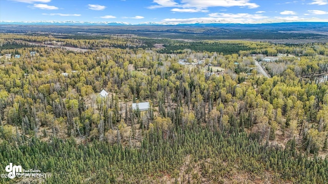 29425 Fools Gold St, Soldotna, AK 99669 - drone / aerial view of a forest and a mountain backdrop