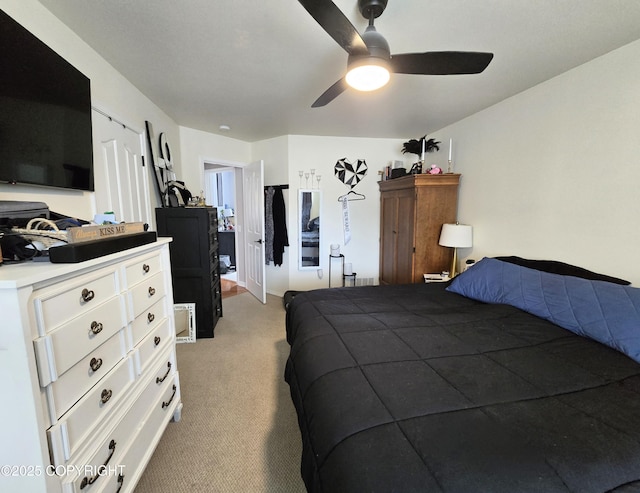 1902 Swetmann Ave, Seward, AK 99664 - bedroom featuring ceiling fan and light colored carpet