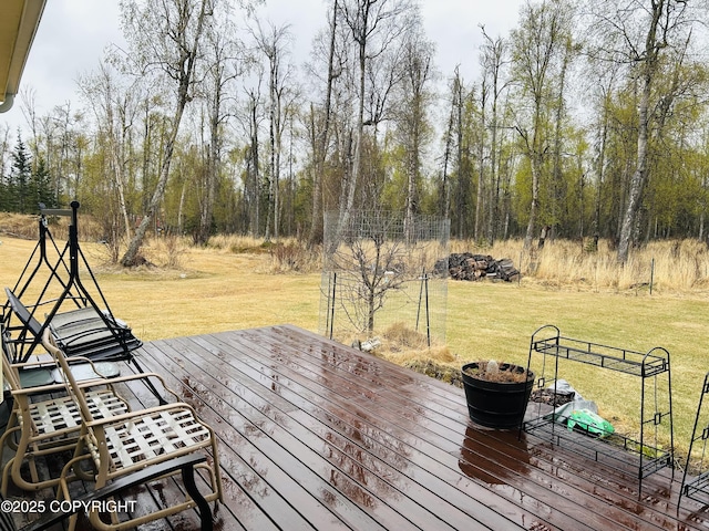 5789 S Hanson Loop, Wasilla, AK 99654 - deck with a lawn