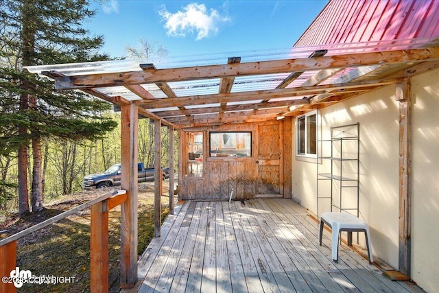 8266 S Big Lake Rd, Big Lake, AK 99652 - view of deck