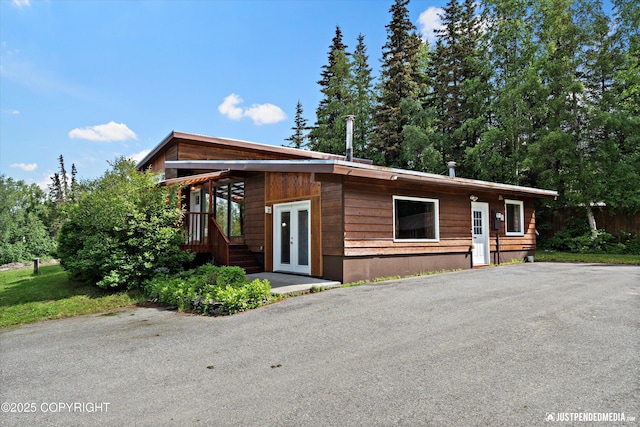 6700 Omalley Rd, Anchorage, AK 99507 - view of front of property with french doors