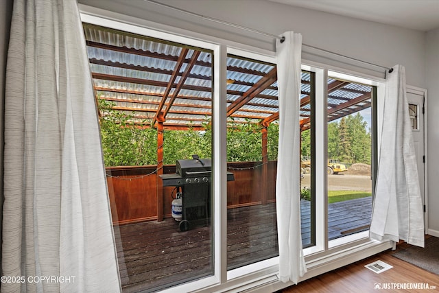 6700 Omalley Rd, Anchorage, AK 99507 - entryway with wood finished floors