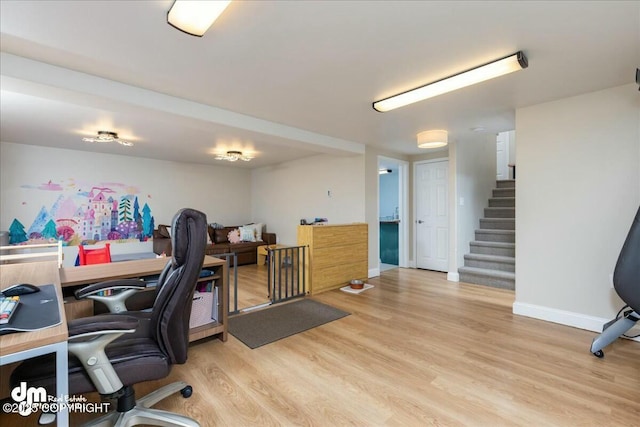 8000 Cox Dr, Anchorage, AK 99516 - office space featuring baseboards and light wood finished floors