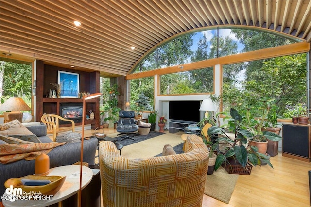 view of sunroom