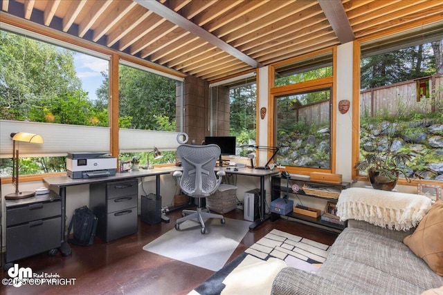 view of office