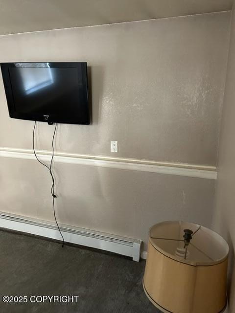 detailed view of baseboard heating