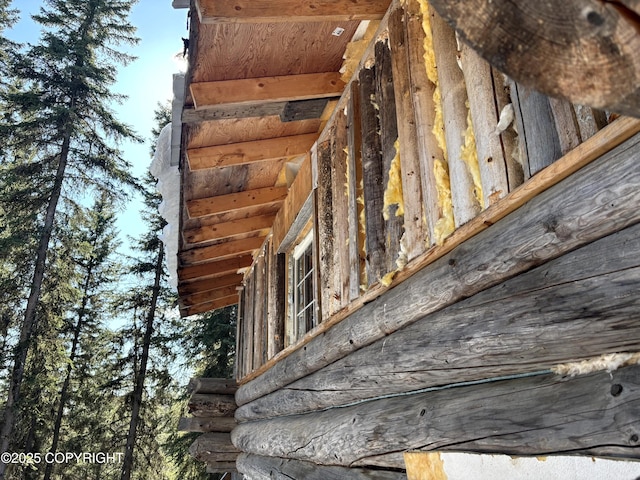view of exterior details