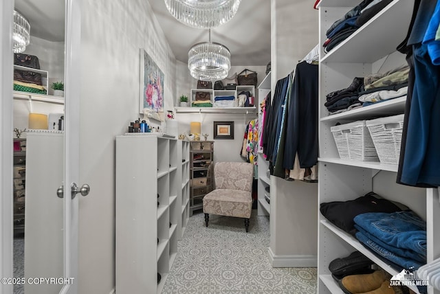 222 E 7th Ave # 106, Anchorage, AK 99501 - walk in closet with a chandelier