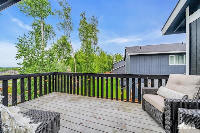 13050 Curry Ridge Cir, Eagle River, AK 99577 - view of wooden terrace