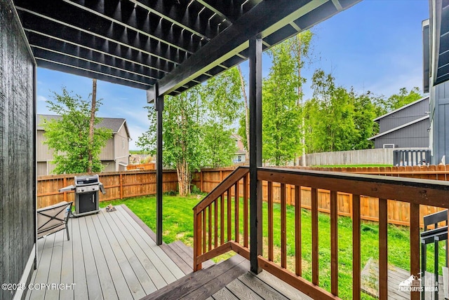 13050 Curry Ridge Cir, Eagle River, AK 99577 - deck featuring a grill