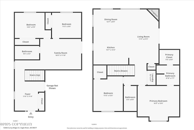 13050 Curry Ridge Cir, Eagle River, AK 99577 - property floor plan