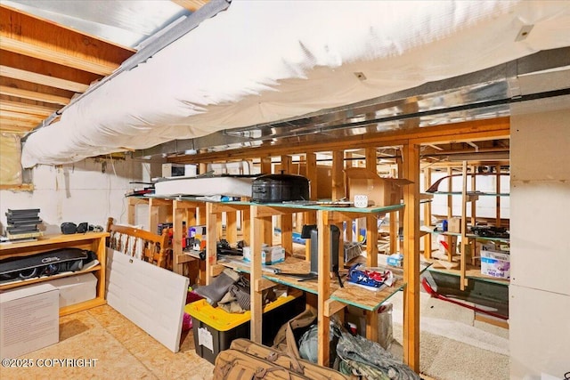 view of storage room