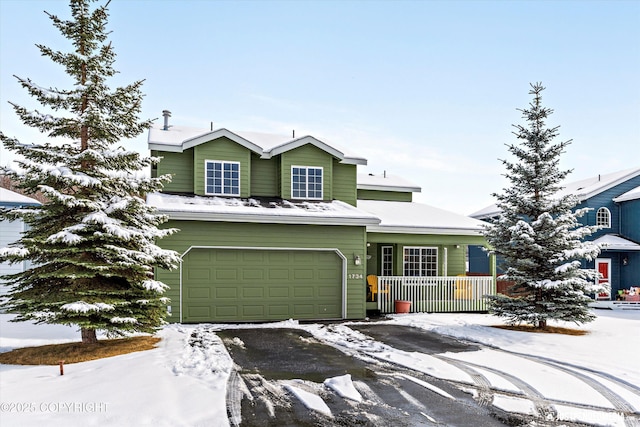 1734 Concord Hill Dr, Anchorage, AK 99515 - traditional-style house with aphalt driveway and an attached garage