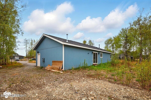 view of rear view of property