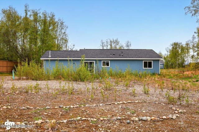 view of rear view of property