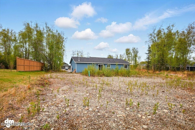 view of back of property