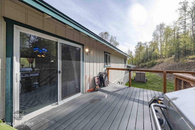 deck with central AC