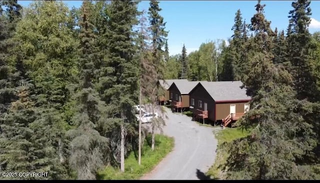 46050 Lax Cir, Soldotna, AK 99669 - drone / aerial view with a view of trees