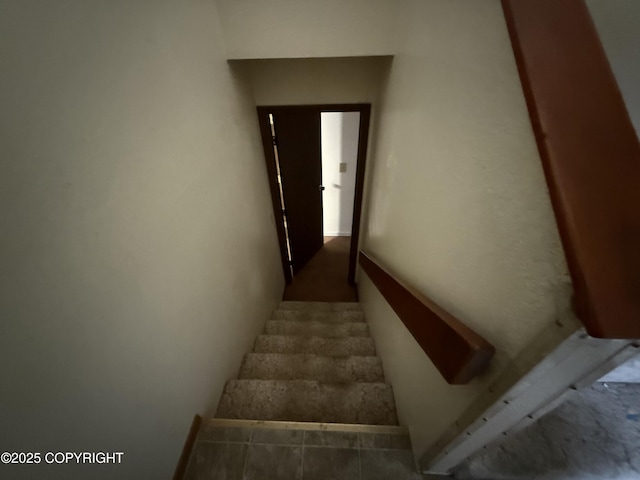 view of stairway