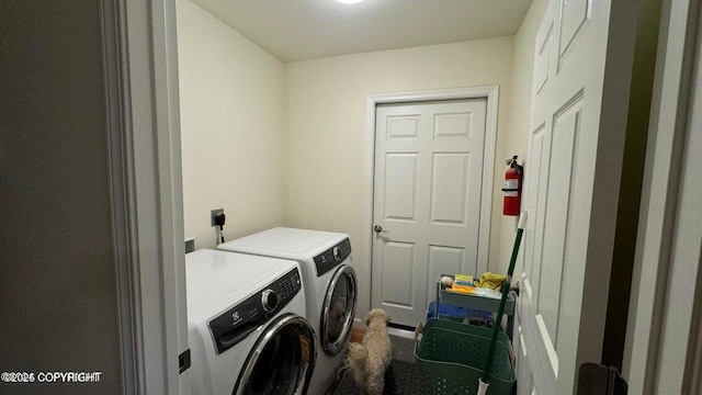 17225 Kimeluk St, Ninilchik, AK 99639 - clothes washing area with laundry area and washer and dryer
